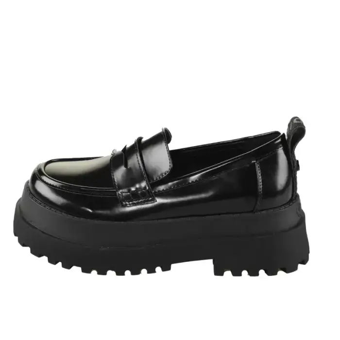 Mocassini da donna Buffalo Pluto Loafer - Vegan Box Noir