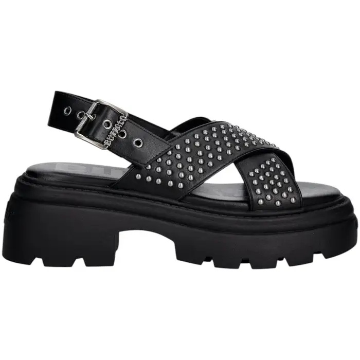 Buffalo Sandali con tacco VEGA CROSS Nero