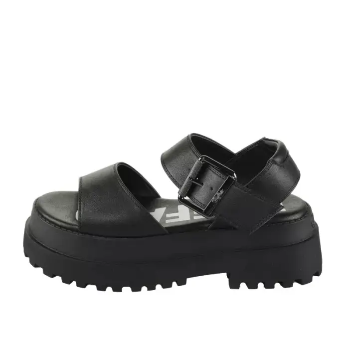 Sandali da donna Buffalo Pluto Jojo - Vegan Nappa Noir