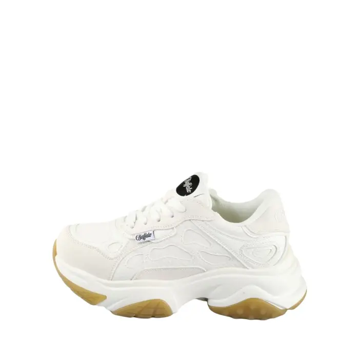 Sneakers da donna Buffalo Taifun - Vegan Nappa/Nubuck Blanc