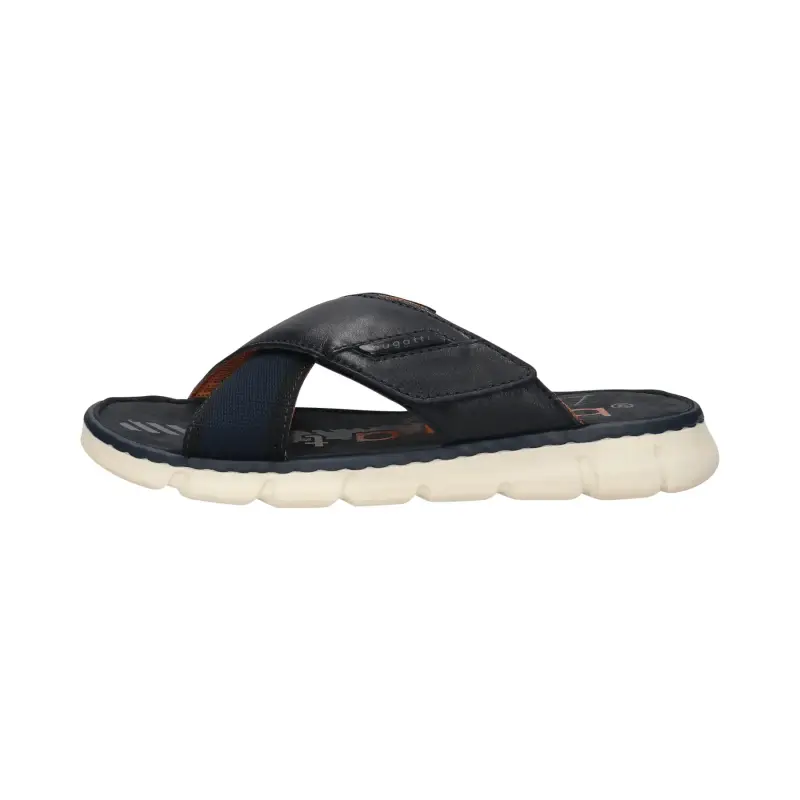 Bugatti Mule in pelle Bleu