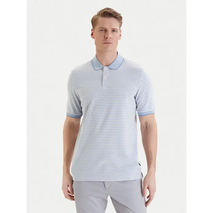 Polo 8150-75092C Azzurro chiaro Regular Fit