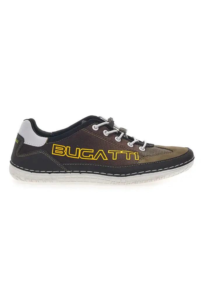 BUGATTI Scarpe Stringate Marroni Con Logo Laterale 341AFF02 [VERDE]