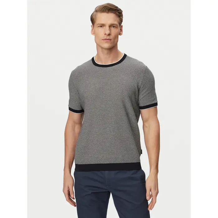 Bugatti T-shirt 7200-15535E Blu scuro Regular Fit