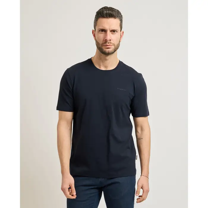 Bugatti T-shirt T-shirt uomo basic girocollo Blu