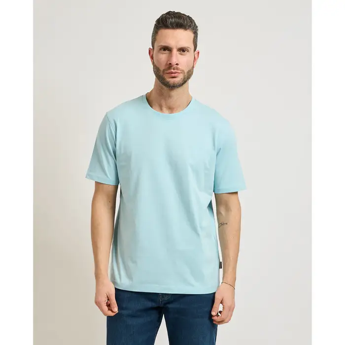 Bugatti T-shirt T-shirt uomo basic girocollo Blu
