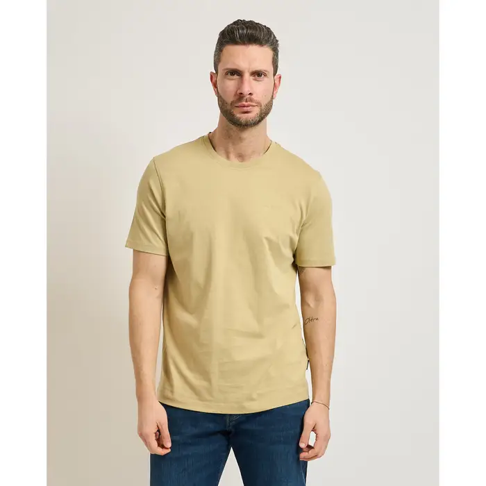 Bugatti T-shirt T-shirt uomo basic girocollo Giallo