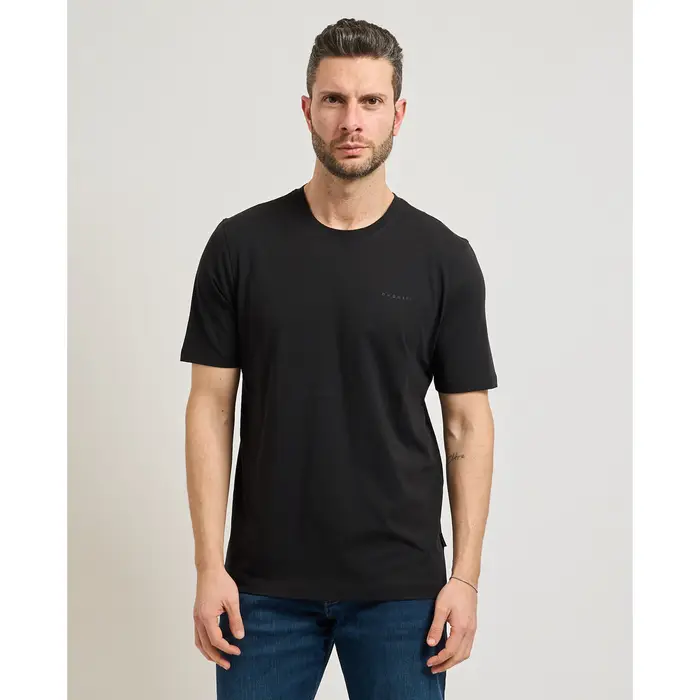 Bugatti T-shirt T-shirt uomo basic girocollo Nero