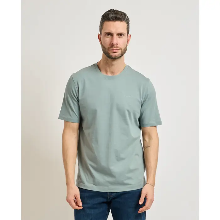 Bugatti T-shirt T-shirt uomo basic girocollo Verde