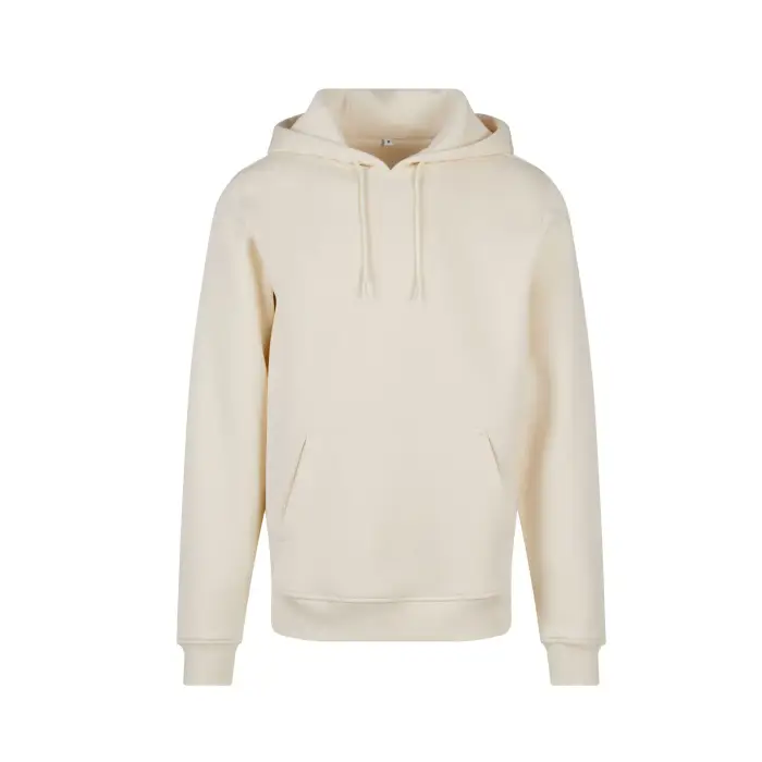 Build Your Brand Felpa con cappuccio pesante Beige