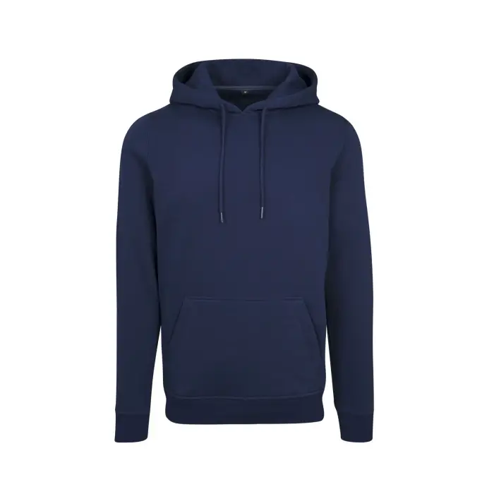 Build Your Brand Felpa con cappuccio pesante Bleu
