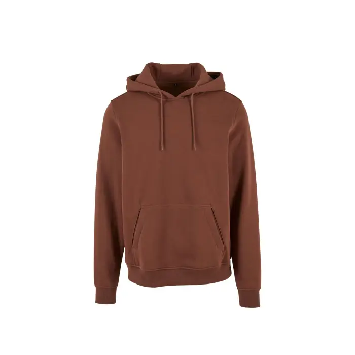 Build Your Brand Felpa con cappuccio pesante Marron