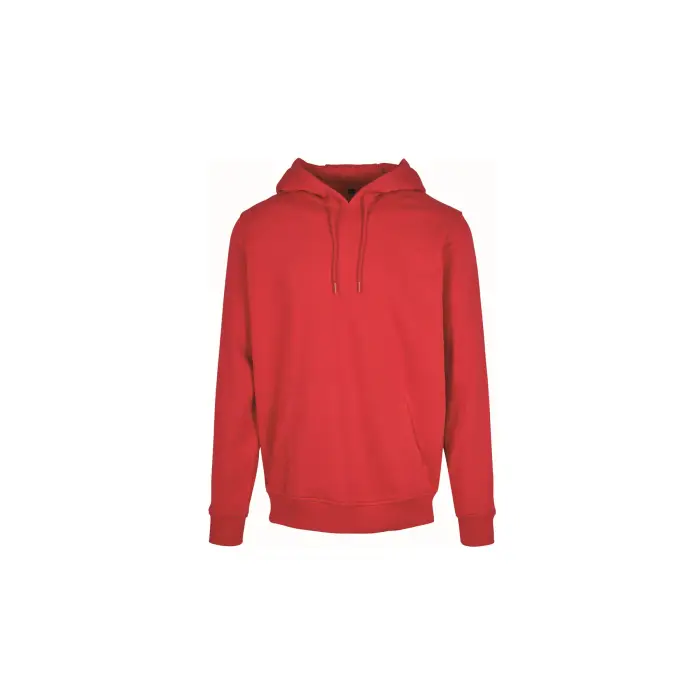 Build Your Brand Felpa con cappuccio pesante Rouge