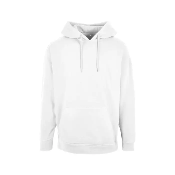 Felpa oversize con cappuccio Build Your Brand Basic Blanc