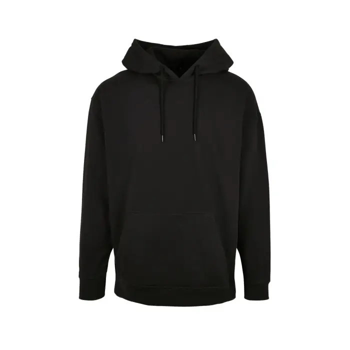 Felpa oversize con cappuccio Build Your Brand Basic Noir
