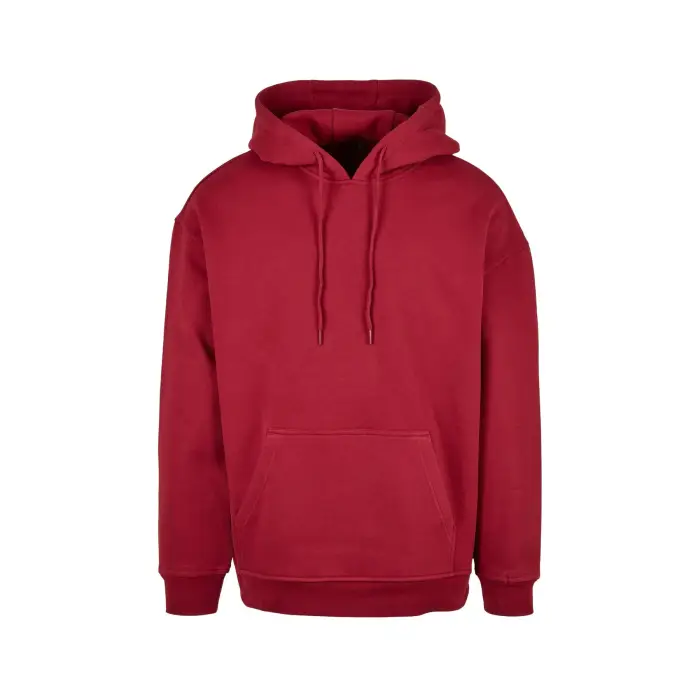 Felpa oversize con cappuccio Build Your Brand Basic Rouge