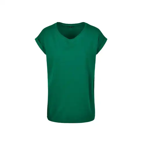 Build Your Brand T-shirt da donna off-the-shoulder