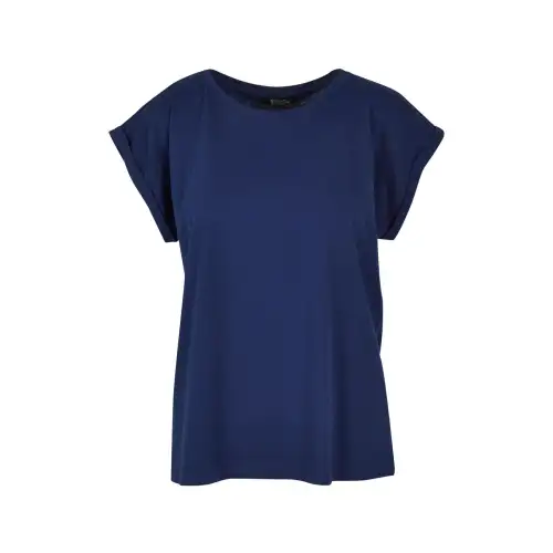 Build Your Brand T-shirt da donna off-the-shoulder