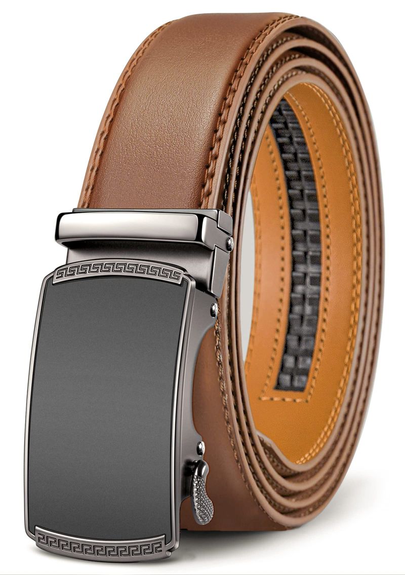 BULLIANT Cintura Uomo Pelle Automatica 35mm - Mattone Rosso