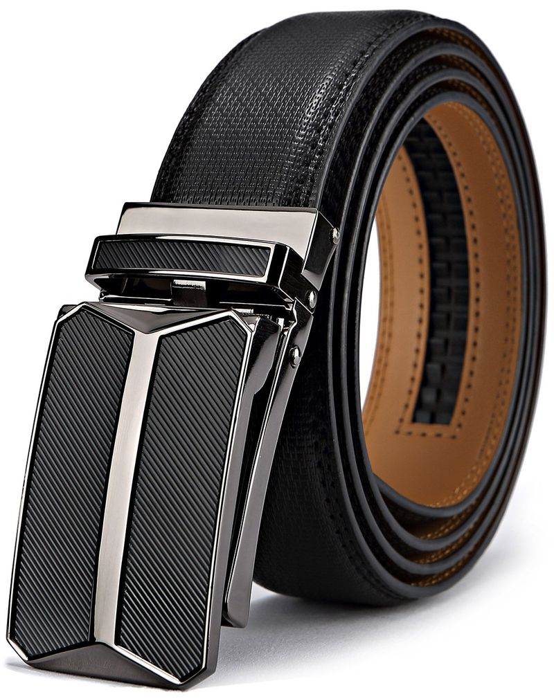 BULLIANT Cintura Uomo Pelle Cricchetto Automatica Nero