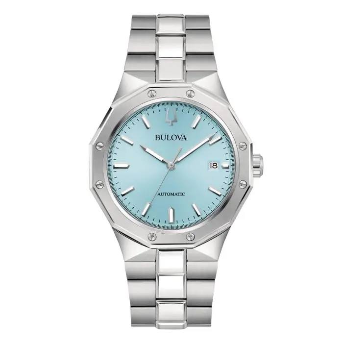 BULOVA Orologio Automatico Octagon Acciaio Quadrante Ice Blue 40Mm