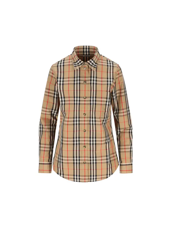 BURBERRY Camicia realizzata in cotone BEIGE