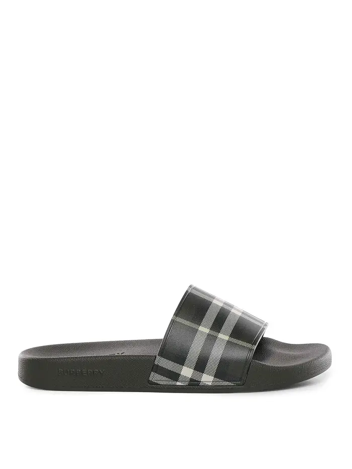 Burberry Controlla le pantofole Verde