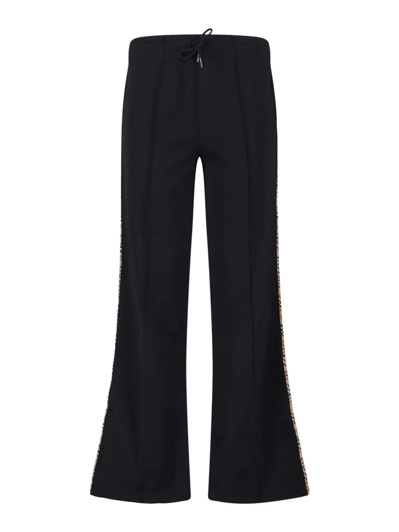 Burberry Pantaloni Sportivi Logo Nero