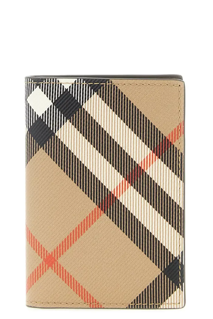 BURBERRY Portacarte Check Beige