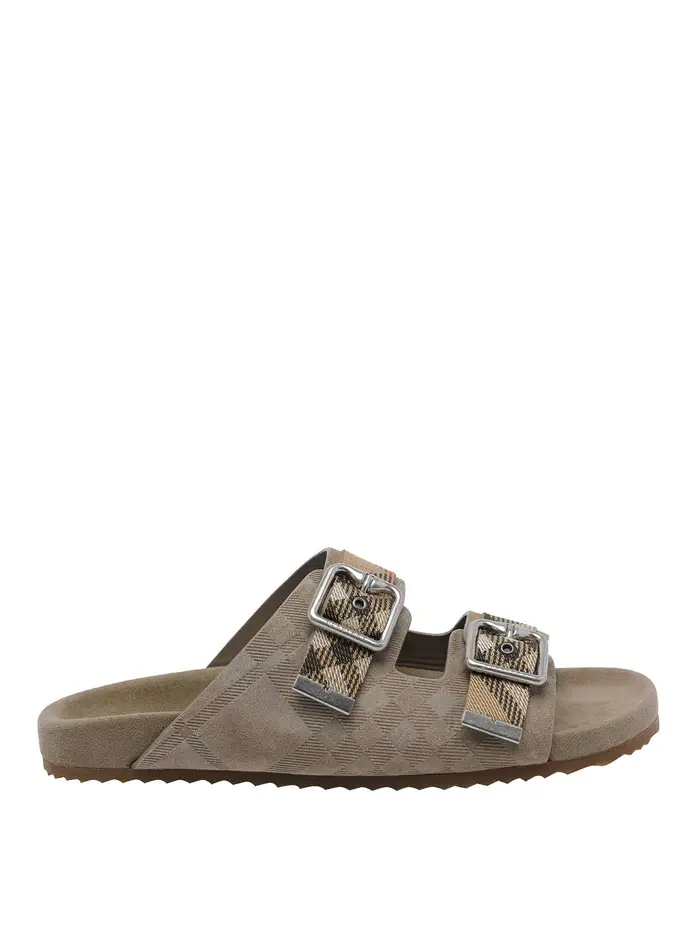 Burberry Sandalo a quadri Urchin Beige