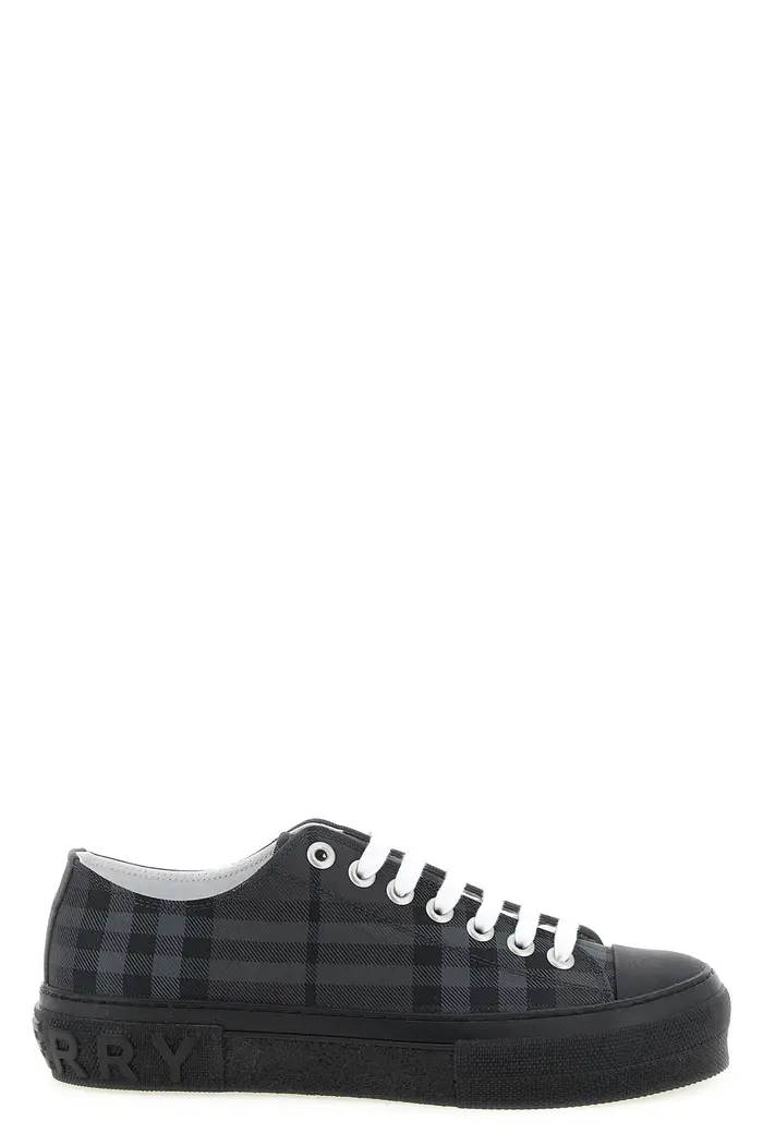 BURBERRY Sneakers Stampa Check Grigio