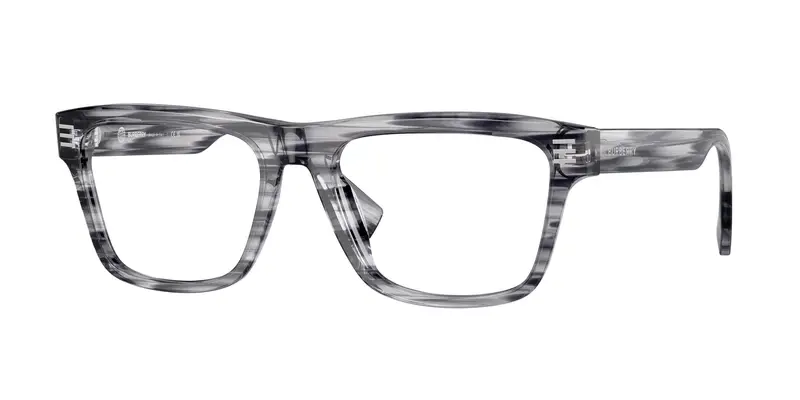 Burberry Uomo BE2387 4097 Montature da vista Acetato Grigio Trasparente Squadrata Normale