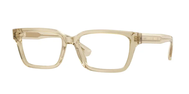 Burberry Uomo BE2453 4226 Montature da vista Acetato Beige Trasparente Squadrata Normale