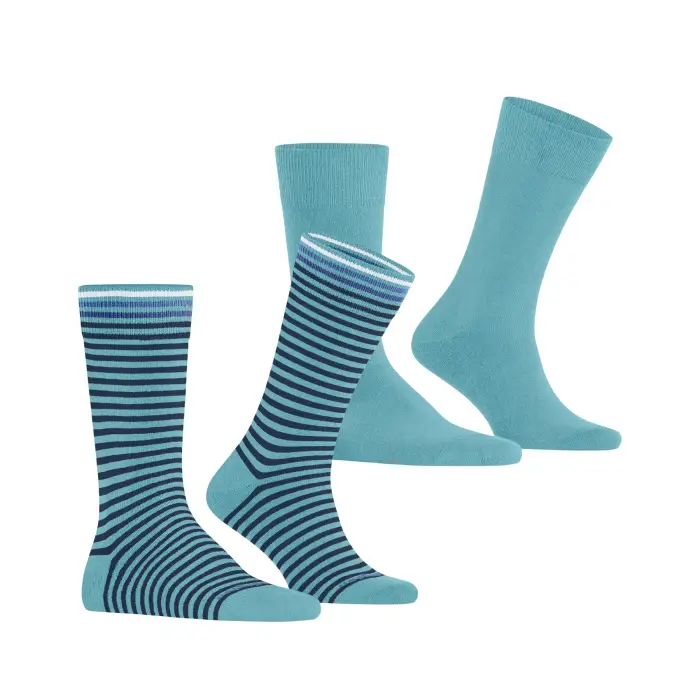 Burlington Calze Everyday Stripe (x2) Bleu