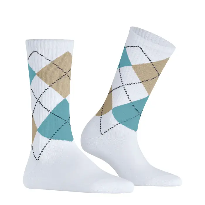 Burlington Calze da donna Rib Courtside Blanc