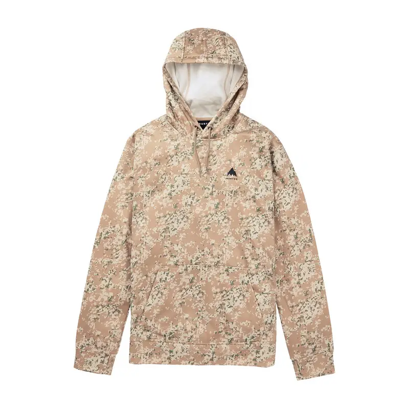 Burton FELPA CON CAPPUCCIO OAK Grigio