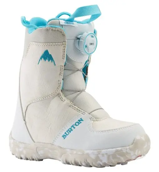 Burton Grom Boa - scarponi snowboard - bambino White