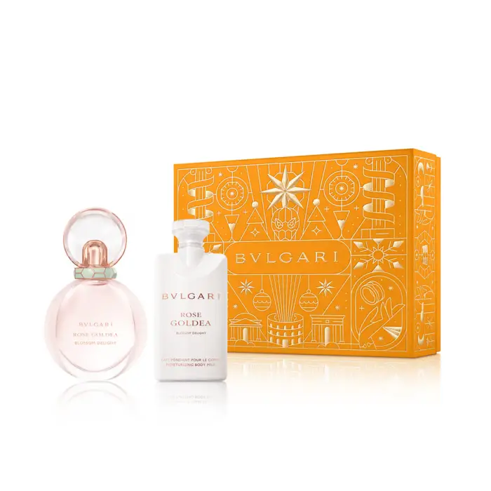 Bvlgari Set natalizio 2024 Rose Goldea Blossom Delight 2019, Eau De Parfum, da donna, 50 ml + Rose Goldea Blossom Delight 2019, idratante