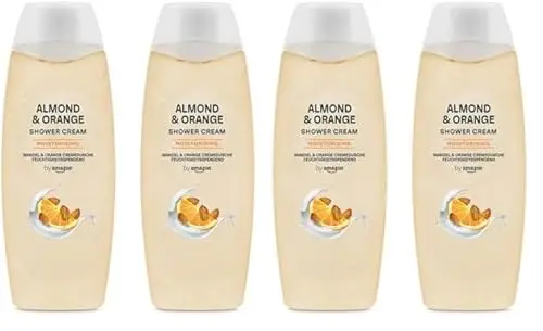 by Amazon Gel doccia mandorla e arancia, 2 x 500 ml
