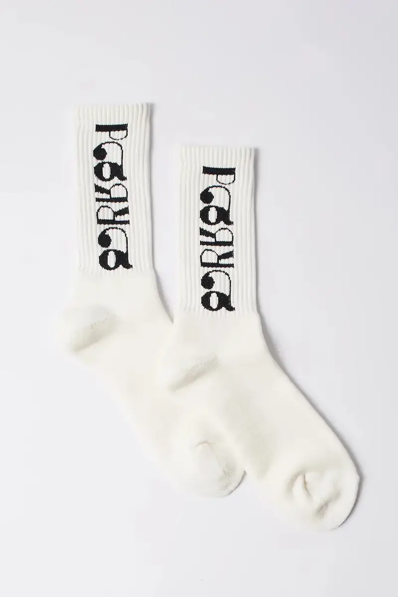 by Parra calzini Tokyo logo crew colore bianco 54265