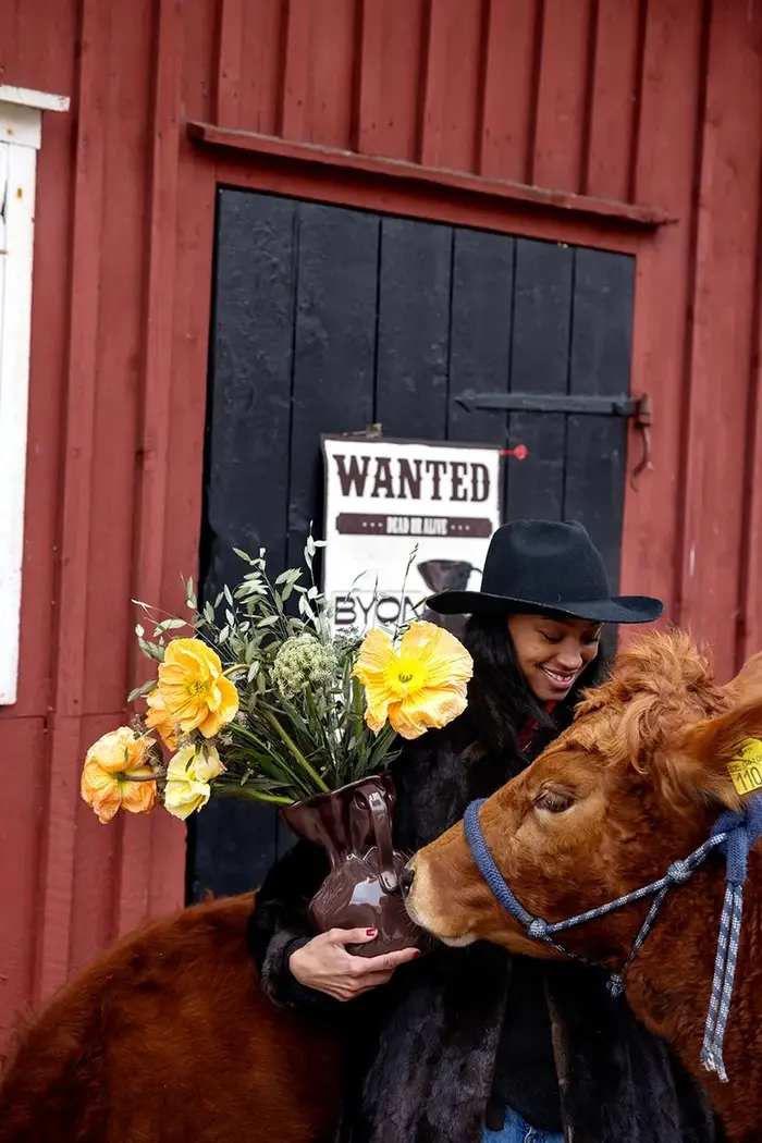 vaso decorativo Crumple 26 cm Marrone miniatura 5