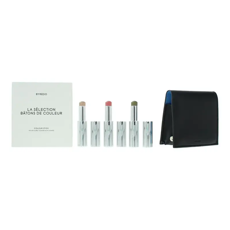 Byredo Set Blu Ombretto 509 Solar Flare 3,5 g + Ombretto Kumato Face 3,5 g + Ombretto Stick Flower Play 3,5 g + Astuccio
