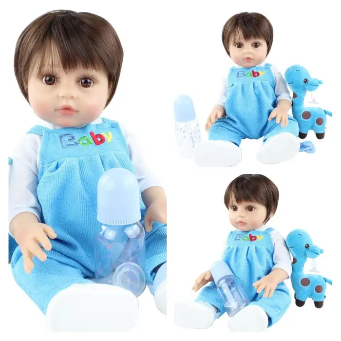 BZDOLL Reborn BZDOLL 19 pollici corpo intero morbido silicone bambino rinato bambola 48 cm realistico neonato BeBe bambole ragazzo bagno