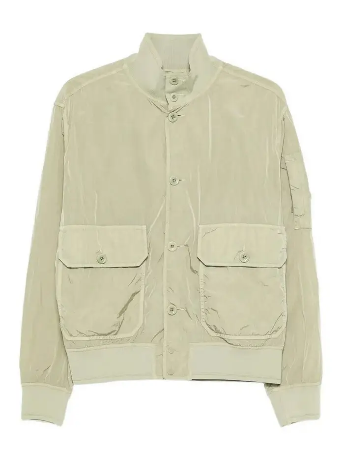 C P Company Bomber con bottoni Grigio