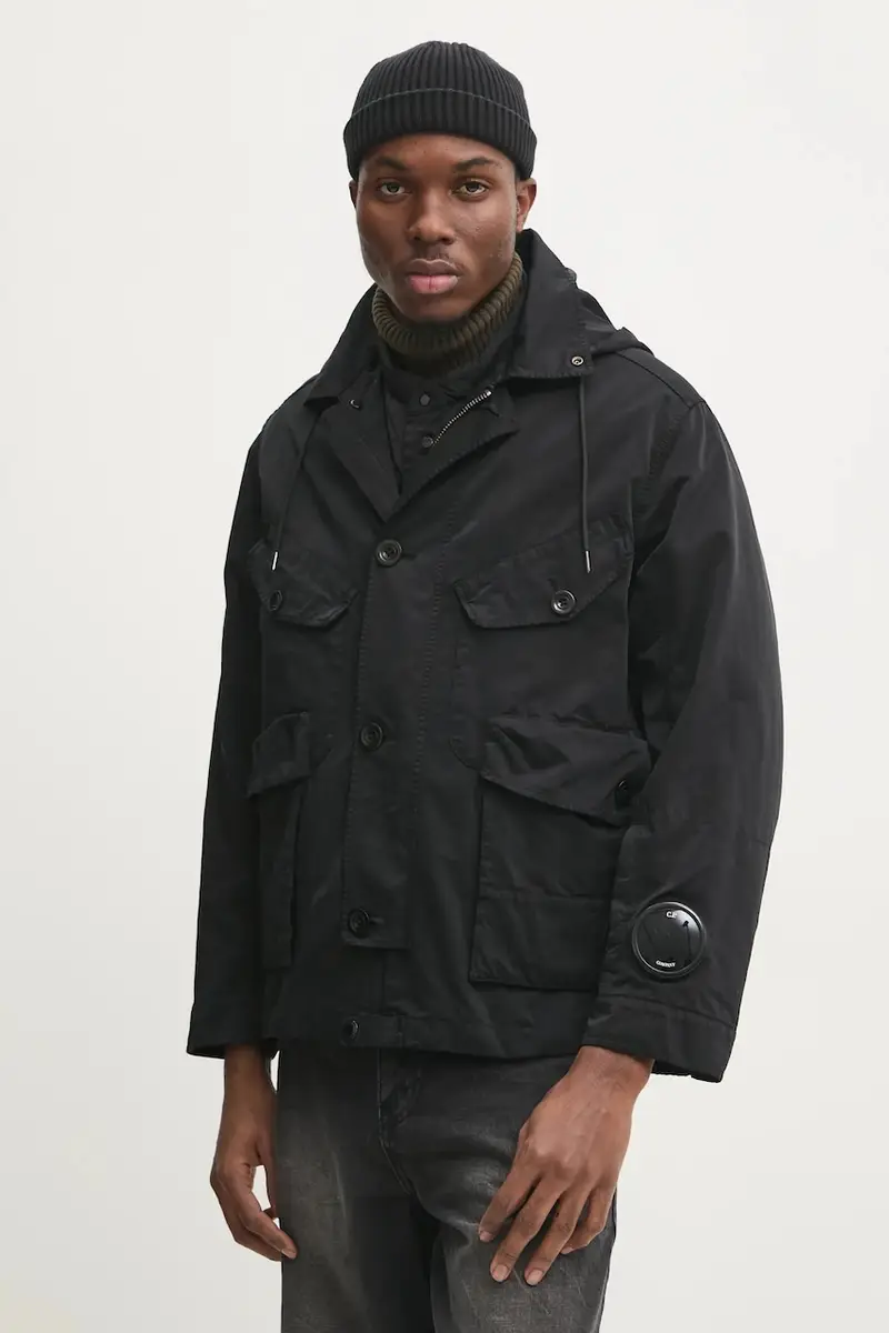 C.P. Company giacca Outerwear Medium Jacket In Micro Kei uomo colore nero 17CMOW224A110089G