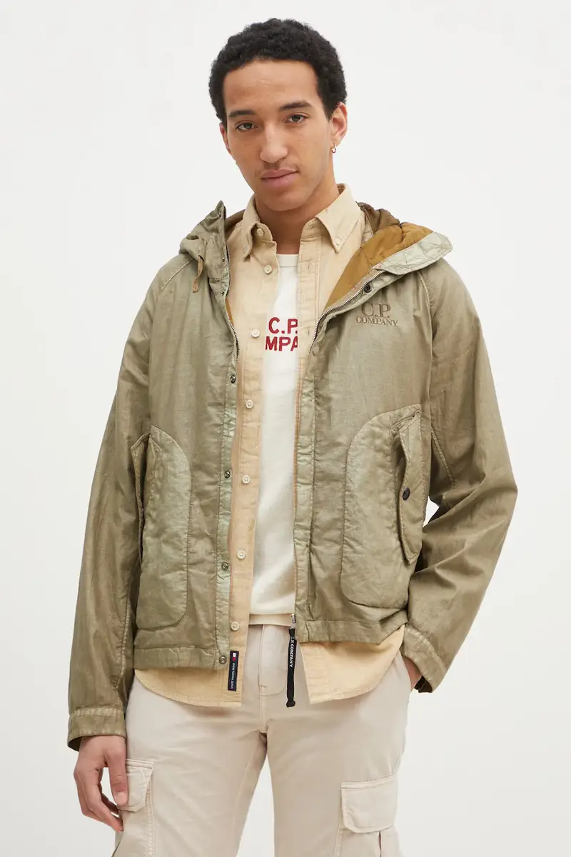 C.P. Company giacca uomo colore verde 18CMOW202A006284G