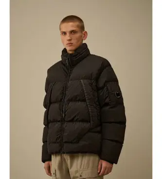 C P Company per uomo 19CMOW239A005864G Cappotto nero in piumino, Casual, Poliamide