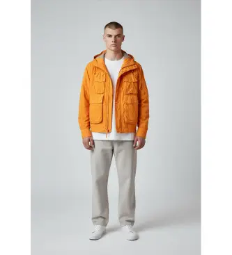 C P Company per uomo 20CMOW005A005904D Giacca con occhiali Chrome-R arancioni, Casual, Arancione, Poliamide