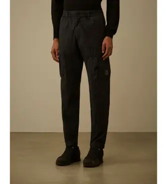 per uomo 20CMPA255A006439G Pantaloni cargo neri Fili 50 (48), Nero, Casual, Cotone