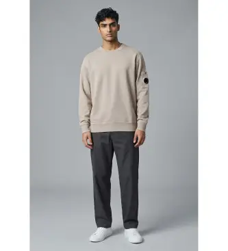 C P Company per uomo 20CMSS207A110337O Felpa in pile beige, Casual, Cotone